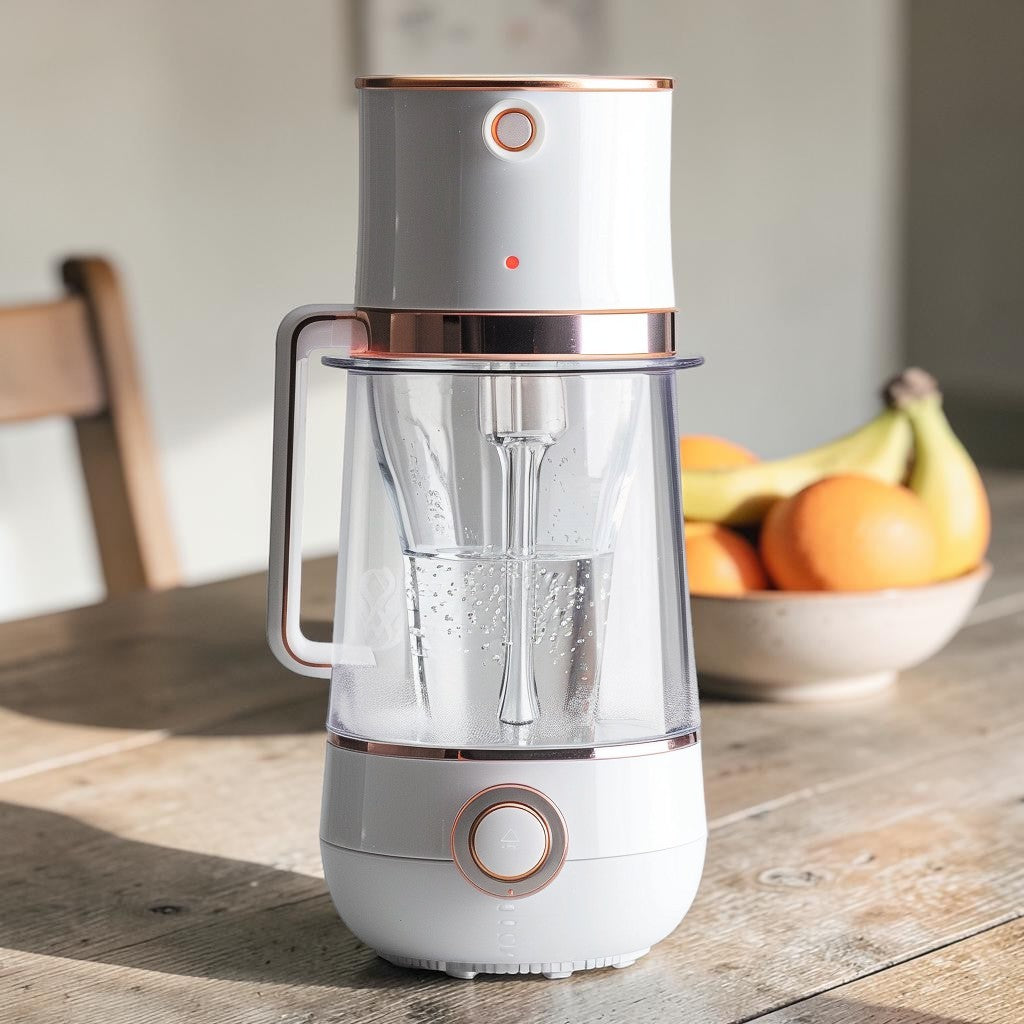 Nordic Portable Wireless Personal Blender - High Borosilicate Glass Cordless Juicer Cup, 15oz