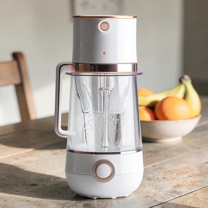 Nordic Portable Wireless Personal Blender - High Borosilicate Glass Cordless Juicer Cup, 15oz