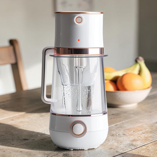 Nordic Portable Wireless Personal Blender - High Borosilicate Glass Cordless Juicer Cup, 15oz
