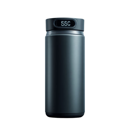 Minimalist Stainless Steel Smart Thermal Coffee Mug with LED Temperature Display - 14oz / 400ml